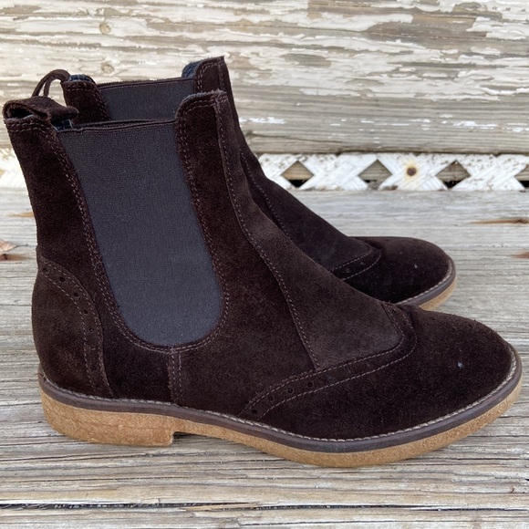 Anna Fidanza Suede Loyola Chelsea Boots Made in Italy Women's Size 6 - Picture 2 of 9